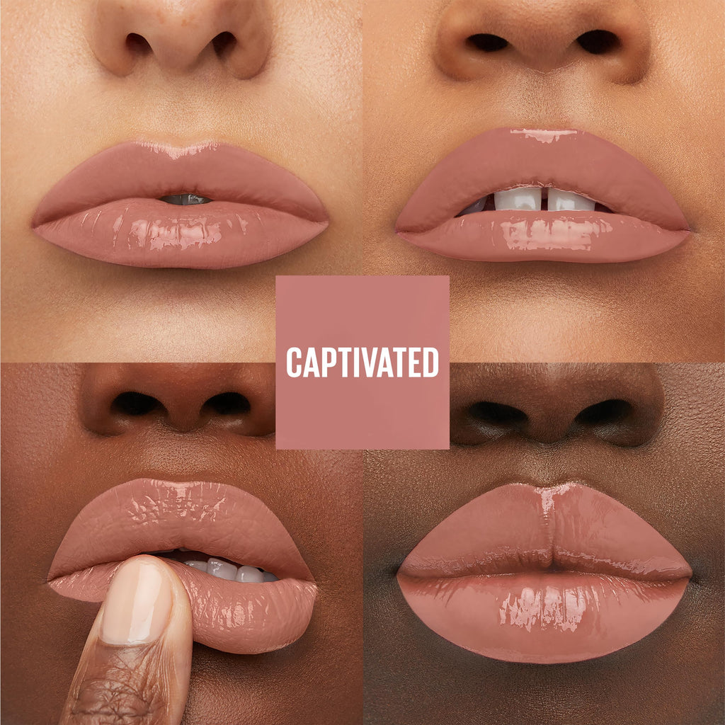 Maybelline Super Stay Vinyl Ink Longwear Lip Color – 16HR, Captivated Pink, 20 Vinyl Shades