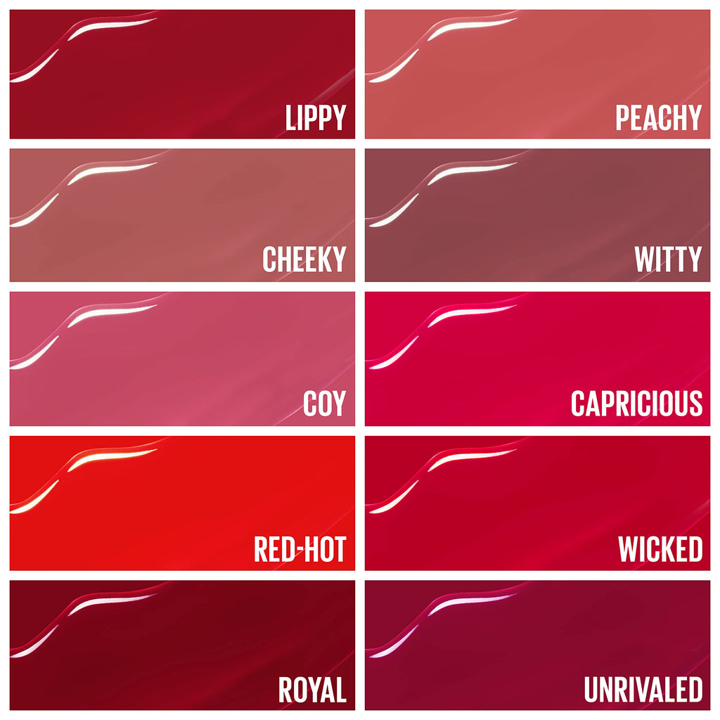 Maybelline Super Stay Vinyl Ink Longwear Lip Color – Fire Engine Red, 0.14 fl oz