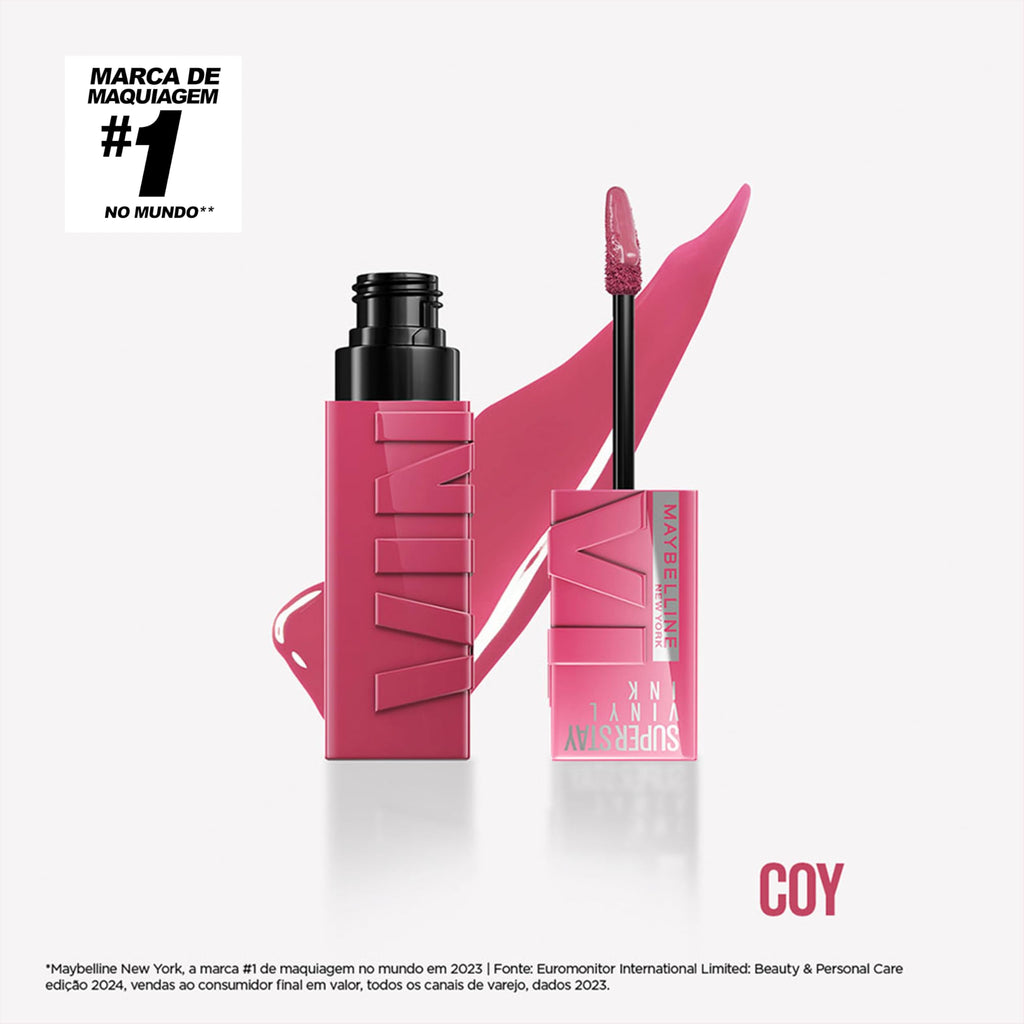 Maybelline Super Stay Vinyl Ink Longwear Lipcolor – No-Budge Shine (Rose Mauve Nude)