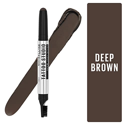 Maybelline TattooStudio Brow Lift Stick – Deep Brown Tint & Lift for Brows