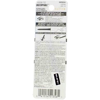 Maybelline Unstoppable Smudge-Proof Eyeliner Espresso – Waterproof 2-Pack (0.01 oz each)