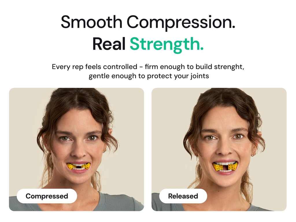 Mayena Jaw Exerciser Core — Dual-Layer Design, 4-Level Resistance, Define Jawline
