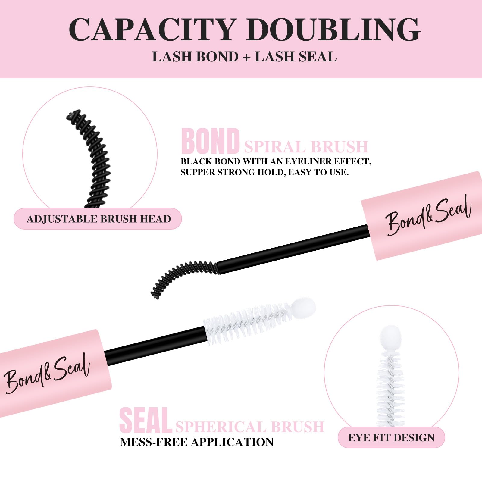 Mayhug Lash Cluster Bond & Seal Kit – 4-in-1 DIY Lash Extensions (Remover + Tweezers)