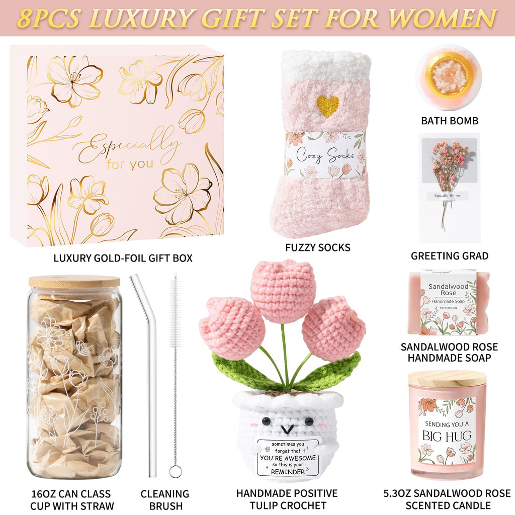 MAYICIVO Birthday Gift Box for Women – Self-Care Spa Gift Basket & Get Well Gift