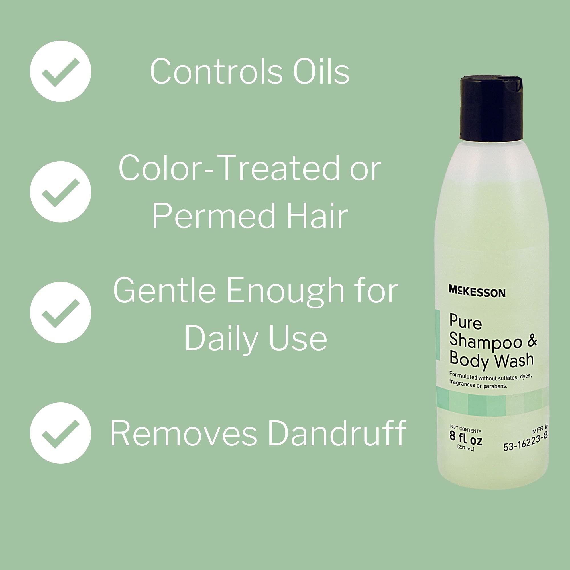 McKesson Pure Shampoo & Body Wash — 2-in-1, Sulfate-Free, Fragrance-Free, Unscented, 8 oz