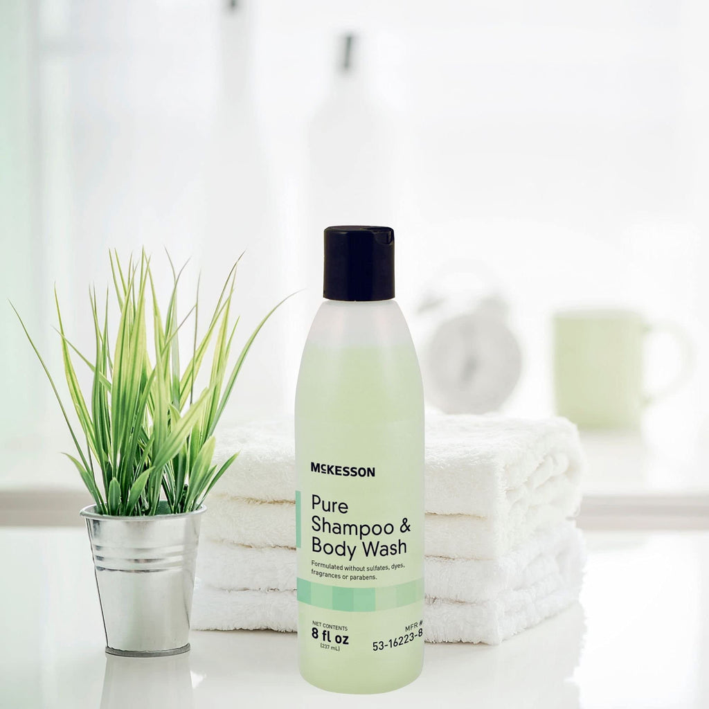 McKesson Pure Shampoo & Body Wash — 2-in-1, Sulfate-Free, Fragrance-Free, Unscented, 8 oz