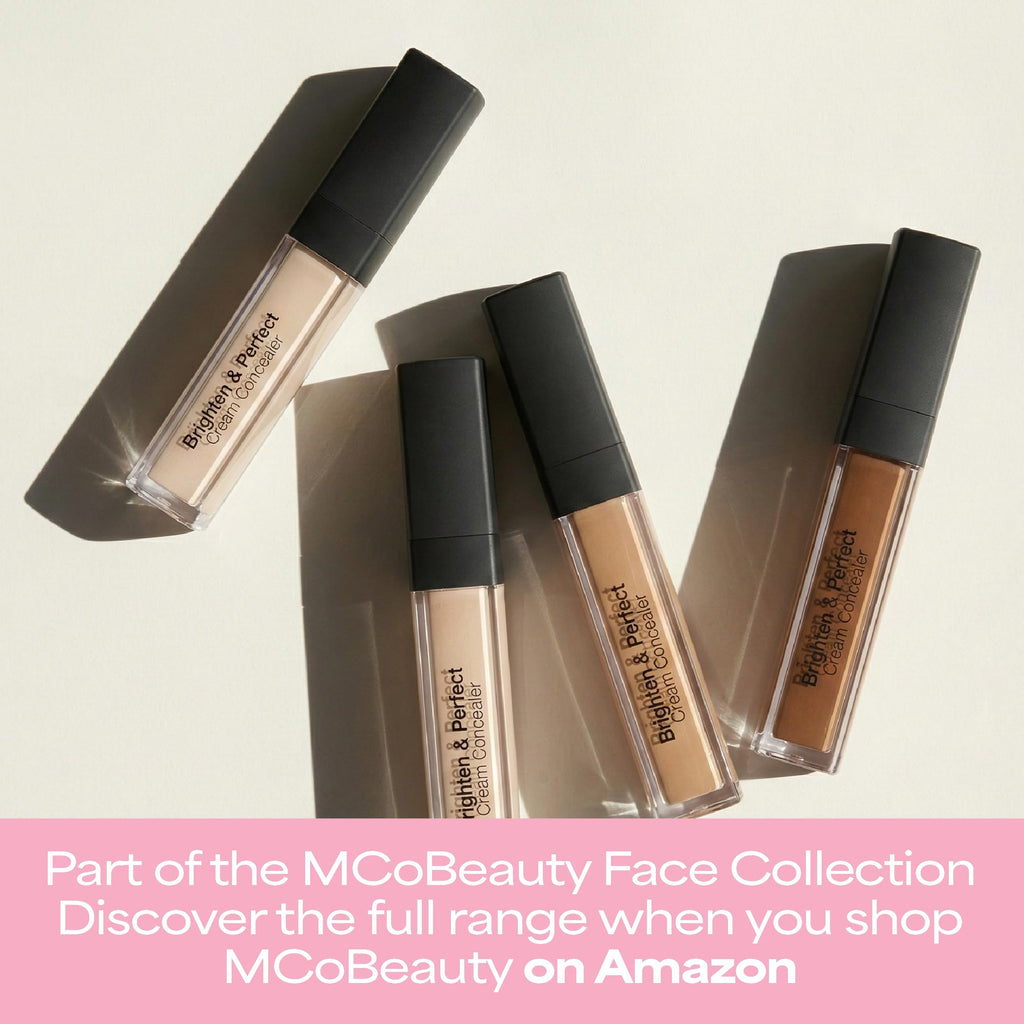 MCoBeauty Brighten & Perfect Cream Concealer – 3 Light Beige | Hydrating, Medium Coverage for Under-Eye & Blemish