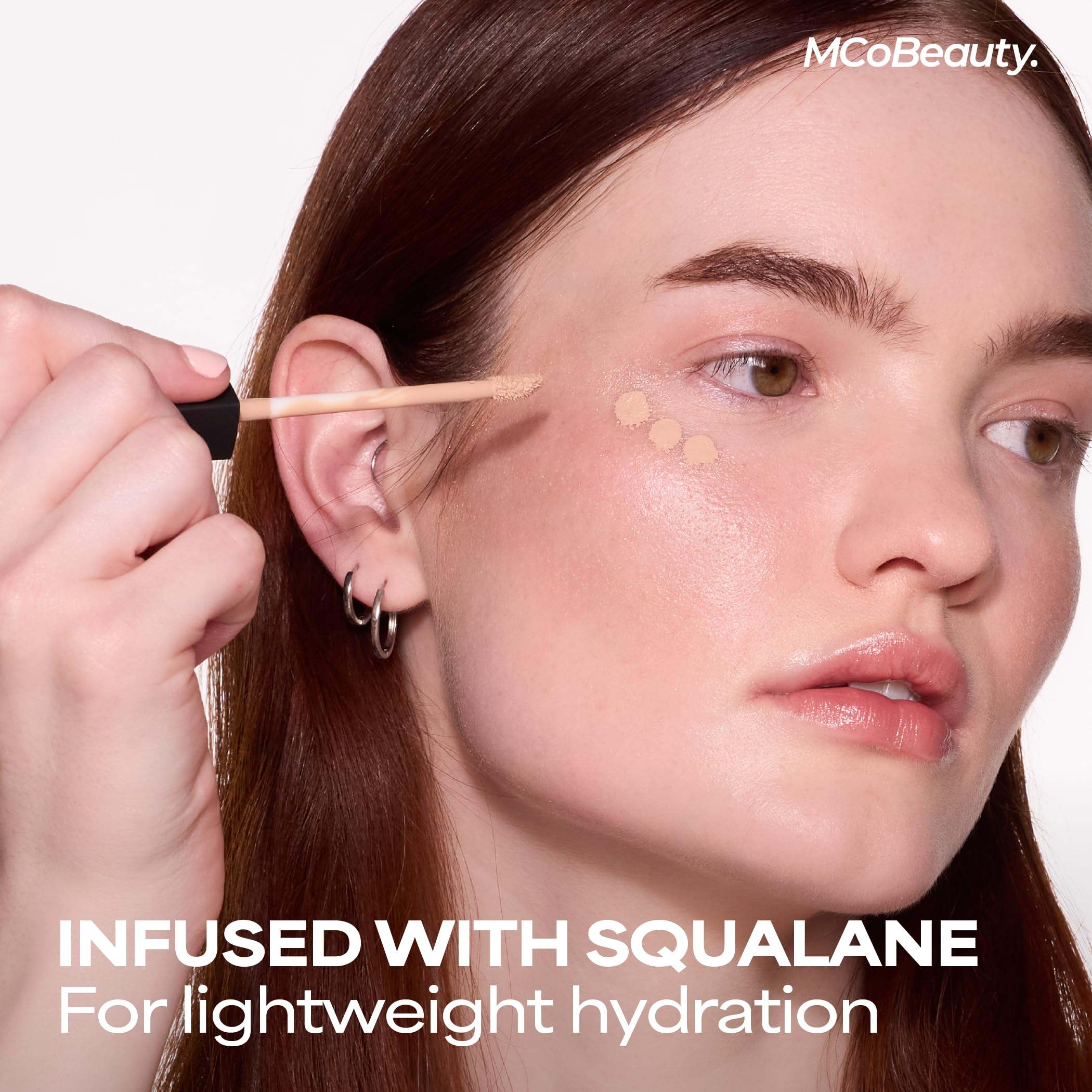 MCoBeauty Brighten & Perfect Cream Concealer – 3 Light Beige | Hydrating, Medium Coverage for Under-Eye & Blemish