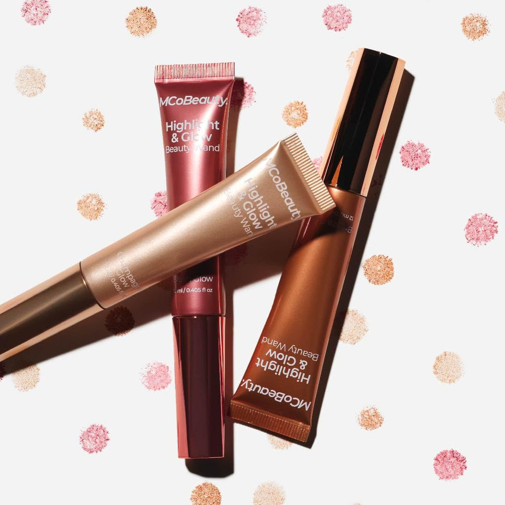 MCoBeauty Highlight & Glow Beauty Wand – Buildable Champagne Highlighter