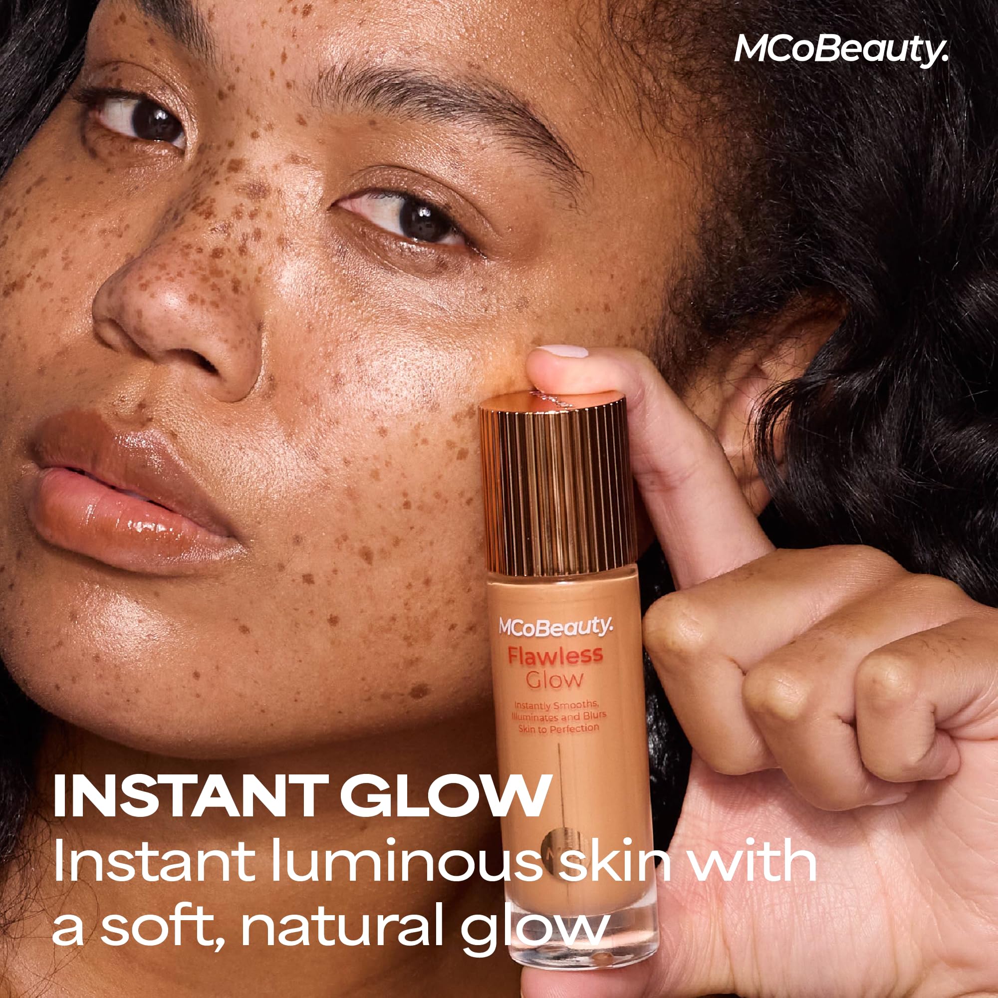 MCoBeauty Flawless Glow Luminous Skin Filter – 3 Light | 4-in-1 Primer, Foundation Booster & Liquid Highlighter
