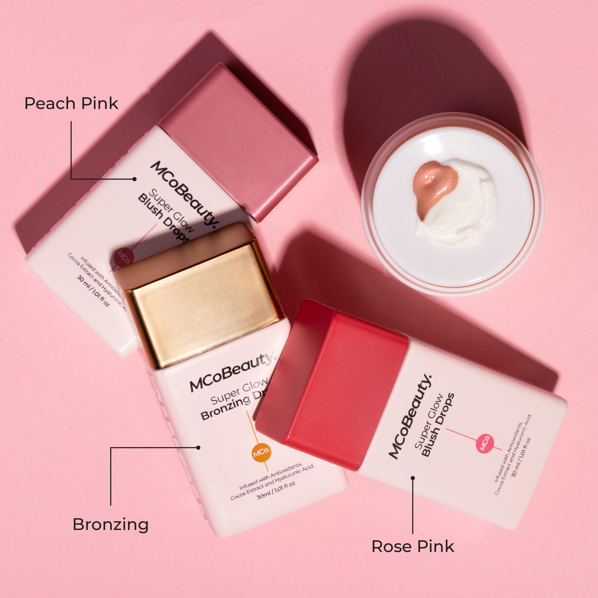 MCoBeauty Super Glow Blush Drops – 2-in-1 Liquid Highlighter & Blush