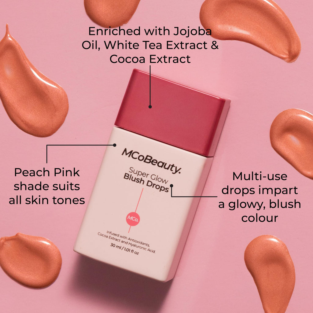 MCoBeauty Super Glow Blush Drops – 2-in-1 Liquid Highlighter & Blush