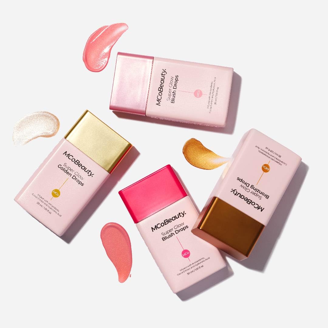 MCoBeauty Super Glow Blush Drops – 2-in-1 Liquid Highlighter & Blush
