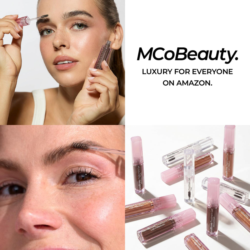MCoBeauty XtendBrows Treatment Gel – Clear Shade | Fuller, Volumized Brows with Pro-Vitamin B5