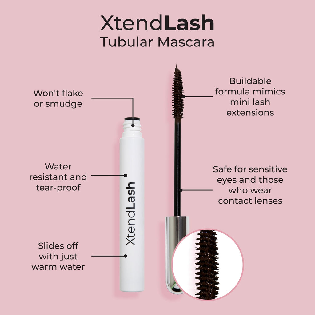 MCoBeauty Xtendlash Tubing Mascara – Black-Brown | Award-Winning Lengthening & Smudge-Proof