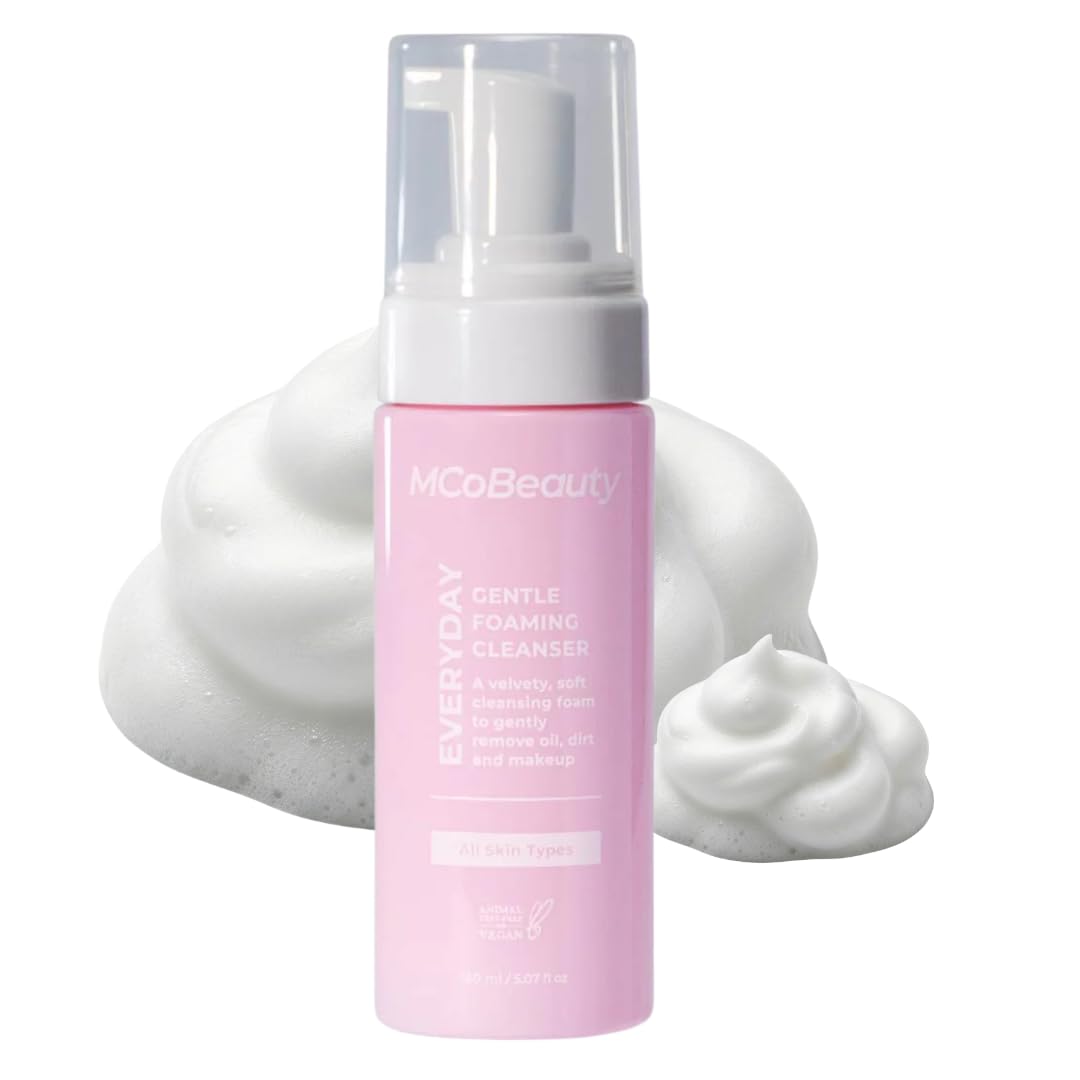 MCoBeauty Everyday Gentle Foaming Cleanser - Soothing, pH-Balanced Face Wash for All Skin Types