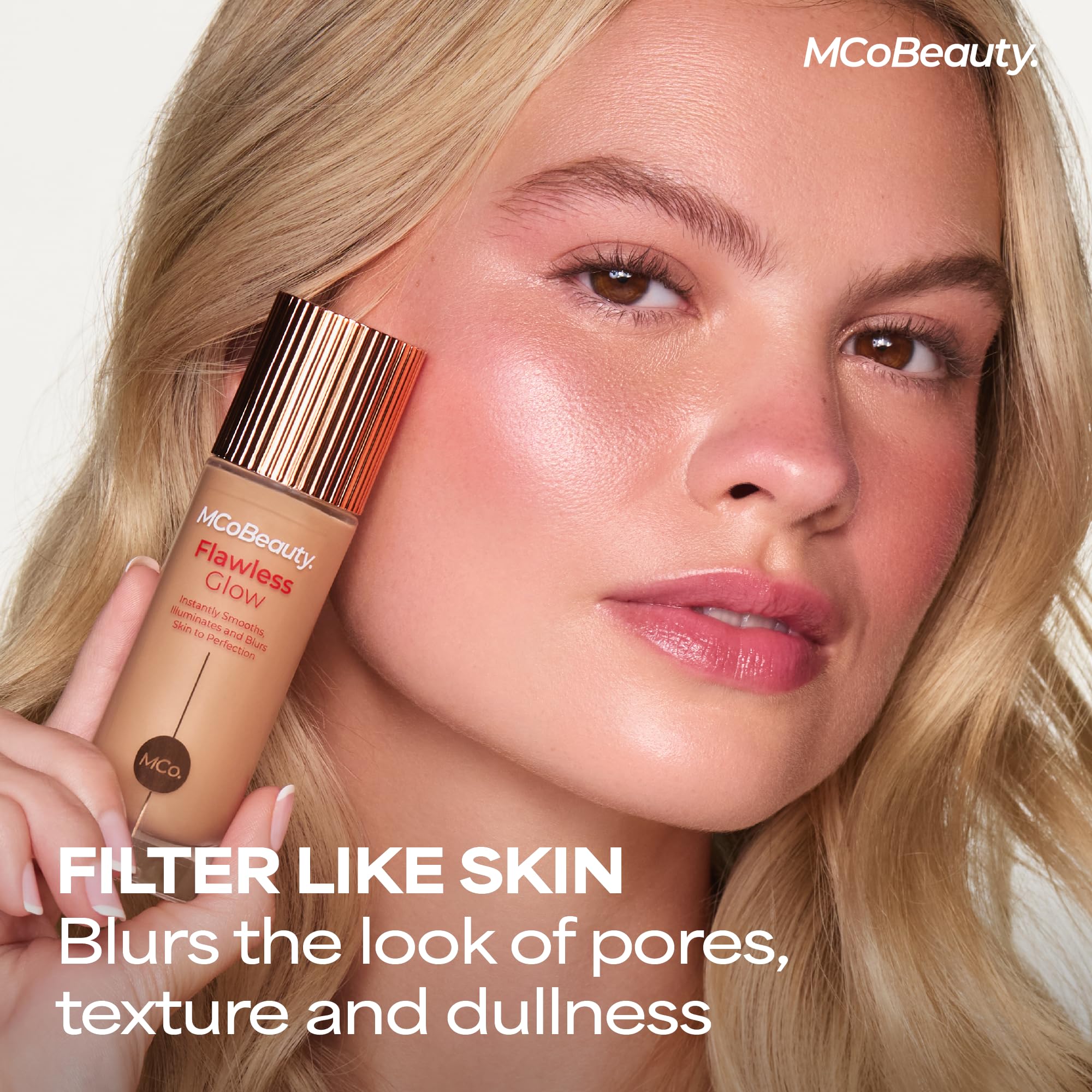 MCoBeauty Flawless Glow Luminous Skin Filter 3.5 Light | 4-in-1 Primer, Foundation Booster & Liquid Highlighter