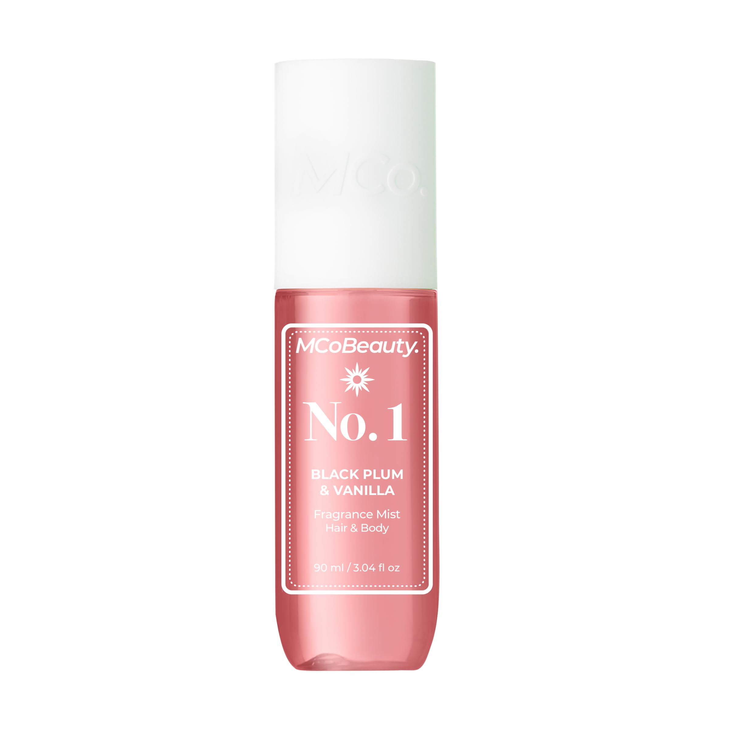 MCoBeauty Fragrance Mist No.1 | Light Hair & Body Spray with Plum, Vanilla & Musk - 90ml