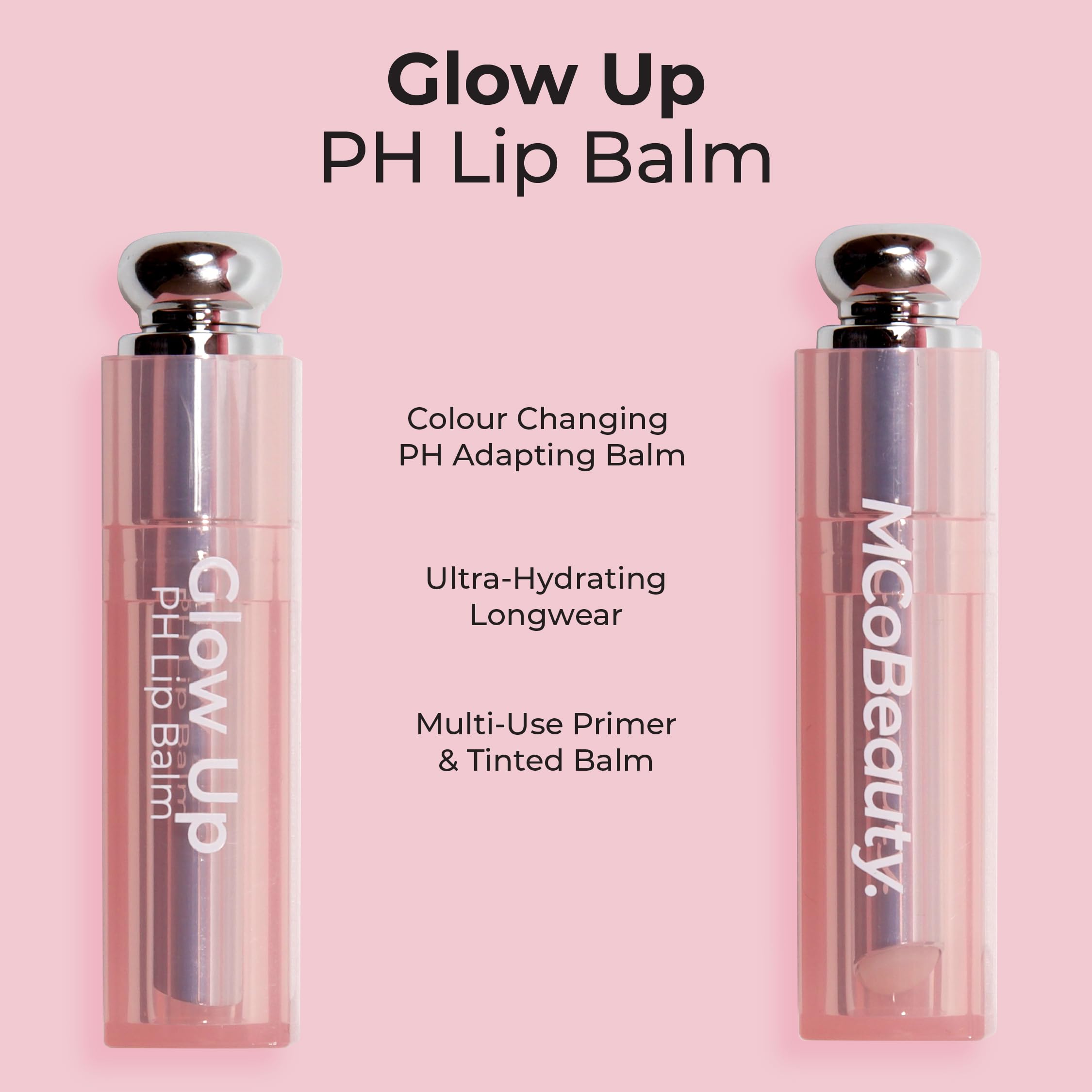 MCoBeauty Glow Up pH Lip Balm – Universal Pink Tint & Hydration
