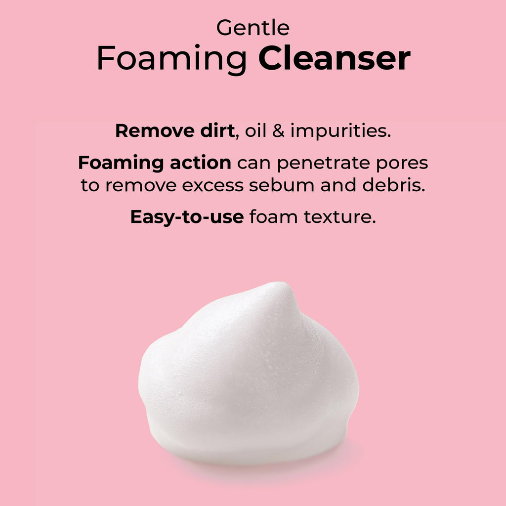 MCoBeauty Everyday Gentle Foaming Cleanser - Soothing, pH-Balanced Face Wash for All Skin Types