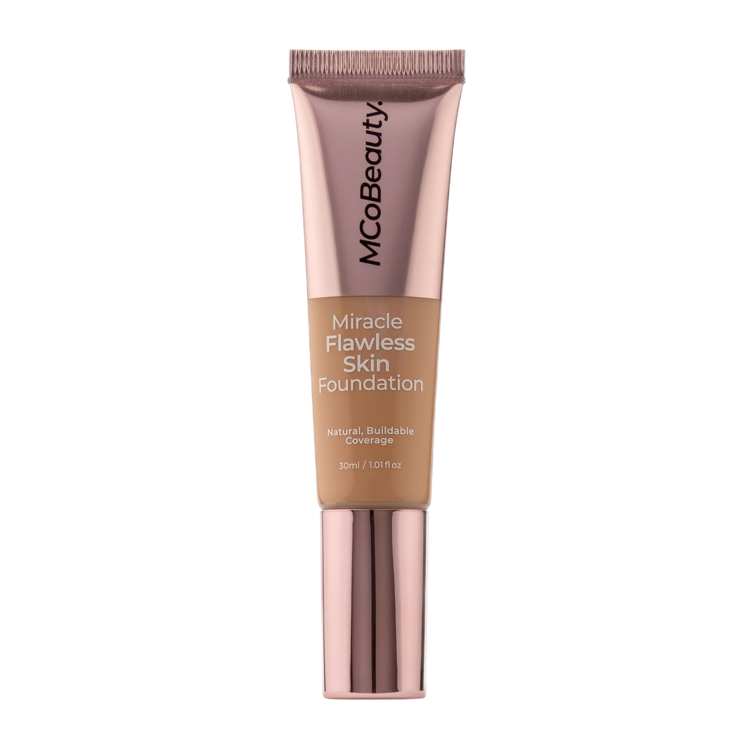 MCoBeauty Miracle Flawless Skin Foundation - Natural Medium, Dewy Finish
