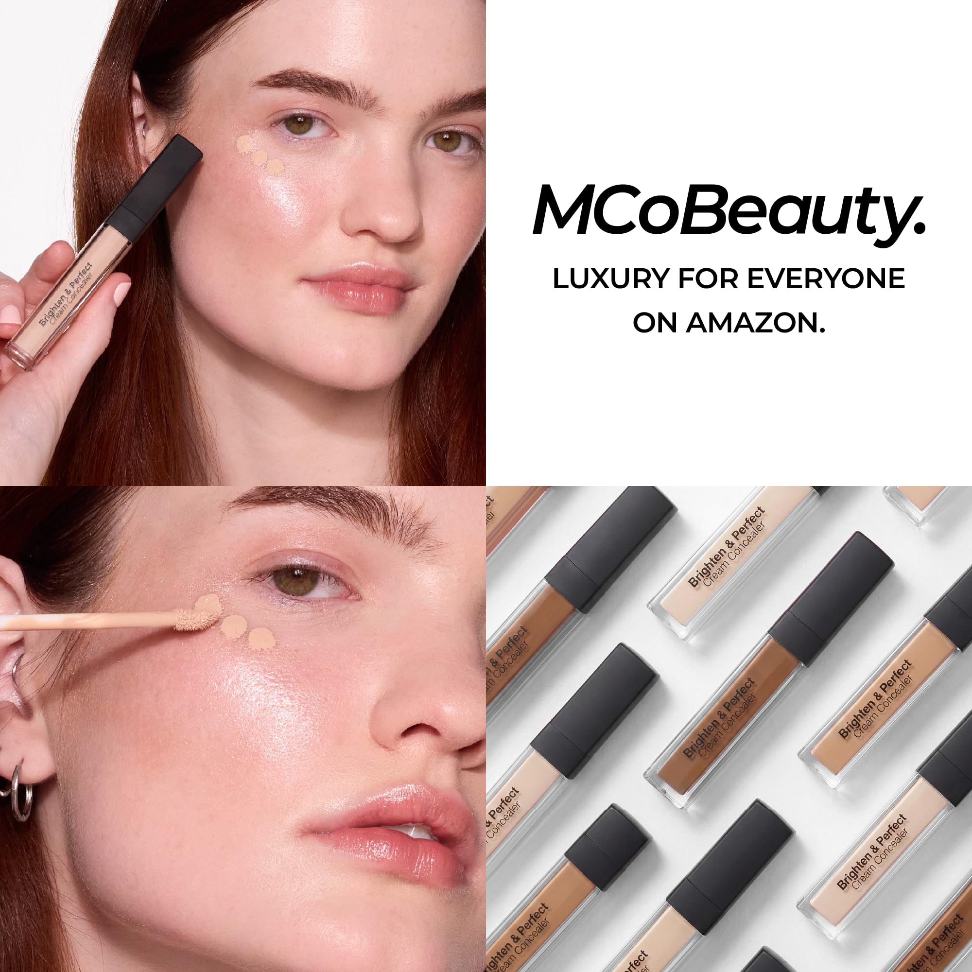 MCoBeauty Brighten & Perfect Cream Concealer - Light Fair 2 | Hydrating Under-Eye & Blemish Corrector