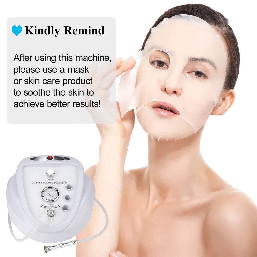 Mcwdoit Upgraded Diamond Microdermabrasion Machine – 65-68 cmHg Suction, Skin Rejuvenation, Lifting & Tightening