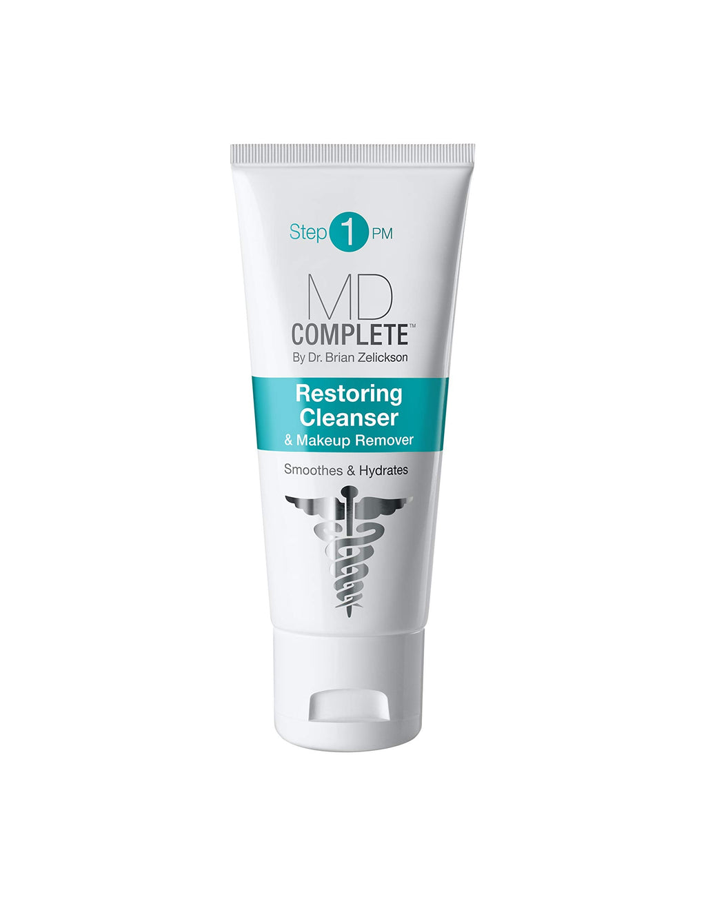 MD Complete by Dr. Brian Zelickson – 2-in-1 Restoring Cleanser & Makeup Remover | Aloe Vera & Chamomile, 3 oz