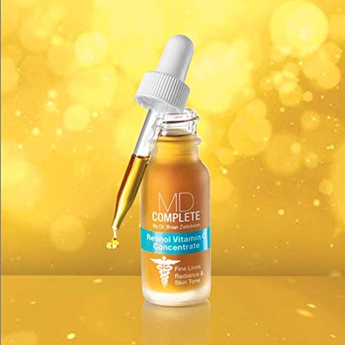 MD Complete Wrinkle Retinol Duo – Dermatologist-Grade Skincare Set (Remedy PLUS 1.0 oz + Retinol Vitamin C Concentrate 0.5 oz)