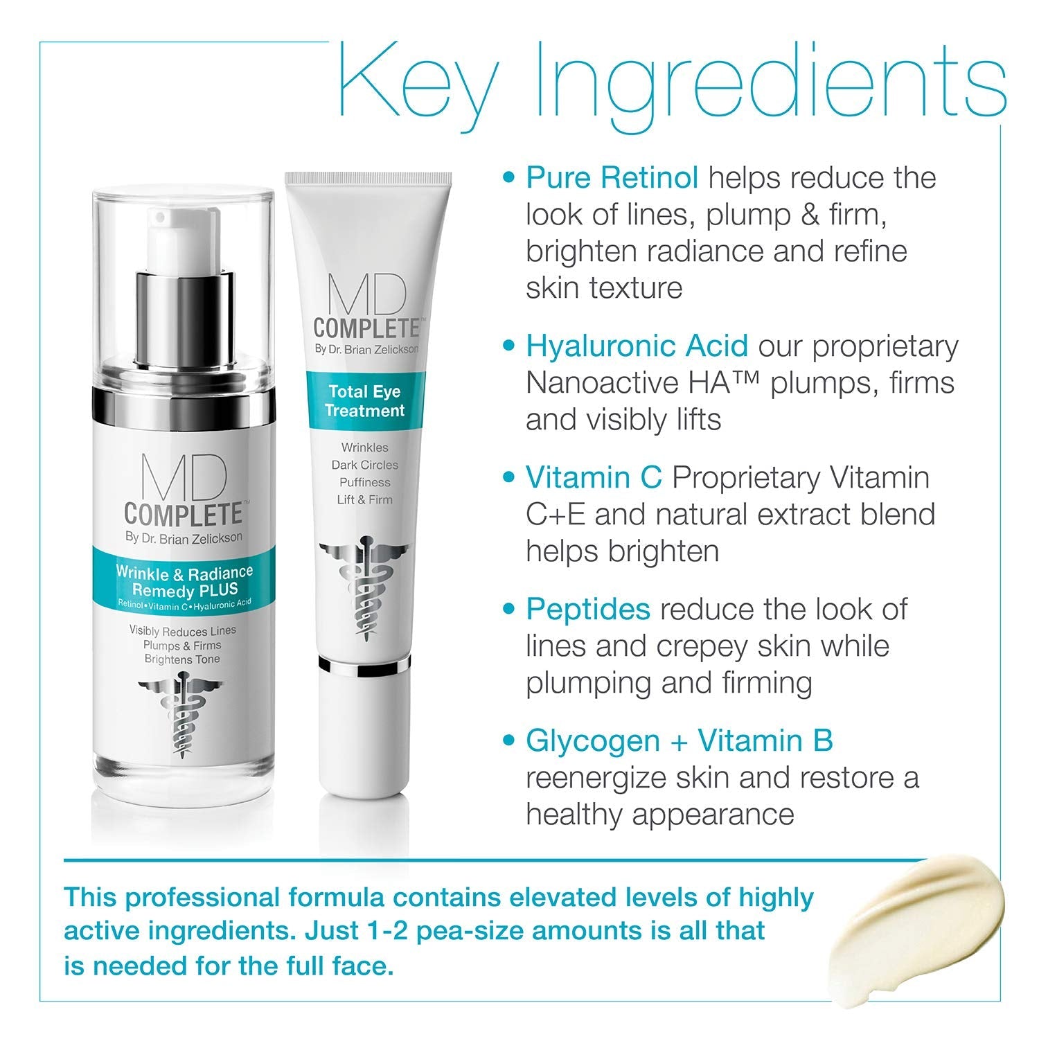 MD Complete Eye Wrinkle Duo – Retinol & Hyaluronic Rejuvenation Set