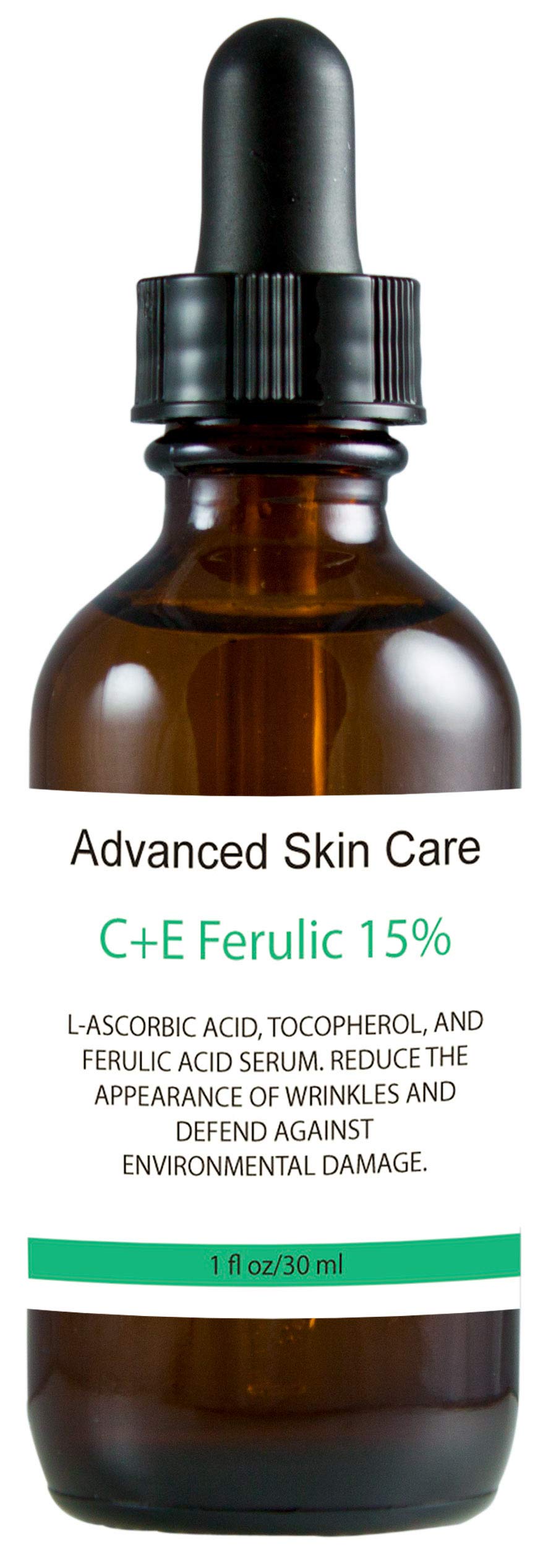 MD3 Advanced Skincare CE Ferulic Serum – 2 oz, 15% L-ascorbic Acid, 1% Vitamin E, 0.5% Ferulic Acid (Compare to SkinCeut)