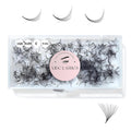 MDC LASHES 500 Premades Eyelash Fans | Volume Lash Extensions 5D-16D Short Stem, 0.03-0.07 Thickness, C/CC/D Curls, 8-18mm