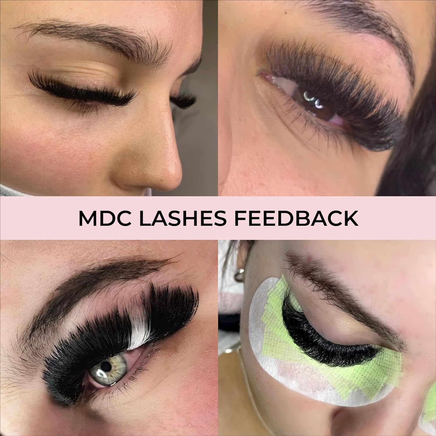 MDC LASHES 500 Premade Lash Fans – Volume 5D-20D, 0.03-0.07 Thick, C/CC/D Curls, 8-18mm