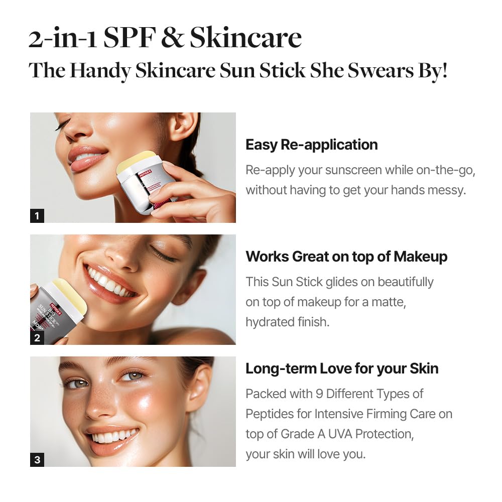 MDP+ Peptide 9 Bio Sunstick Pro SPF50+ | Lightweight Sunscreen Stick for Face & Body