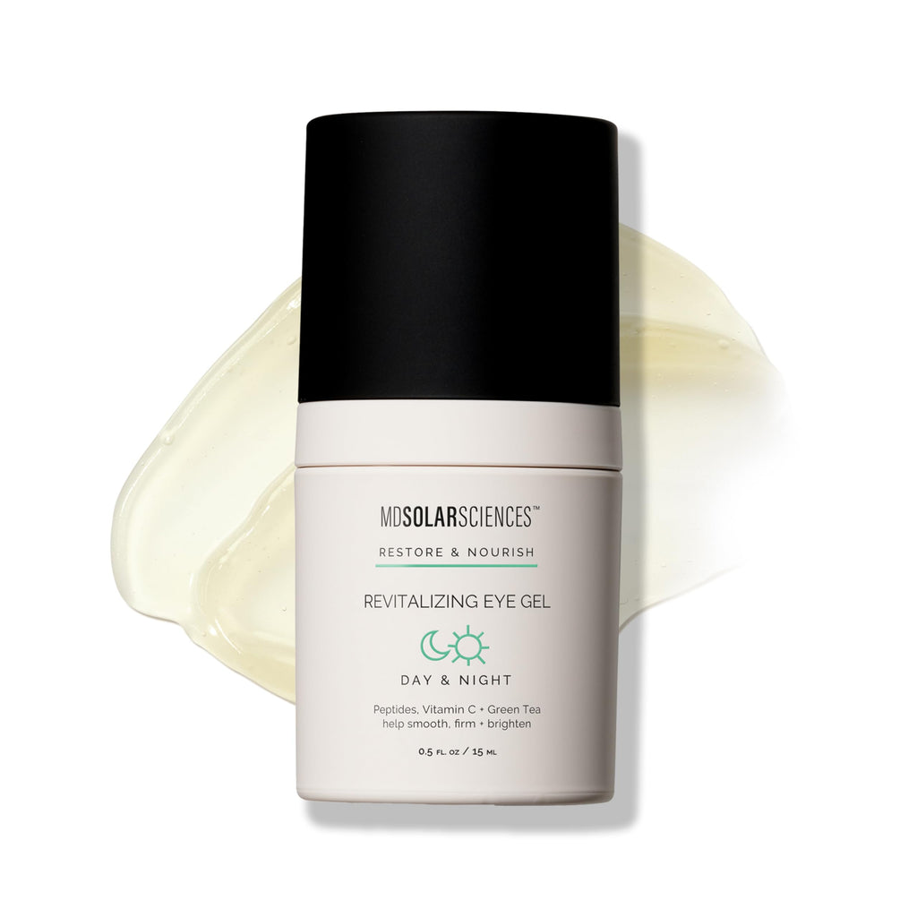 MDSolarSciences Revitalizing Eye Gel – Brighten, De-Puff, and Firm the Eye Area | 0.5 Fl Oz