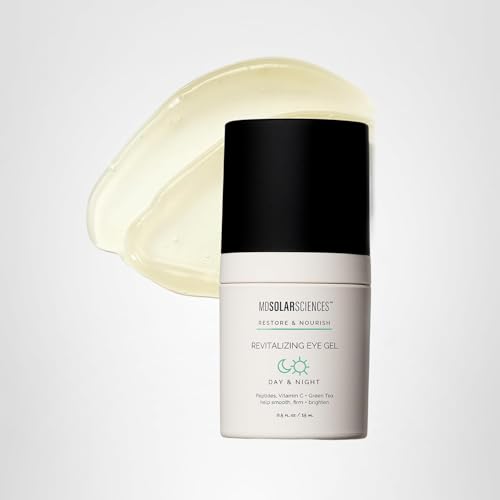 MDSolarSciences Revitalizing Eye Gel – Brighten, De-Puff, and Firm the Eye Area | 0.5 Fl Oz