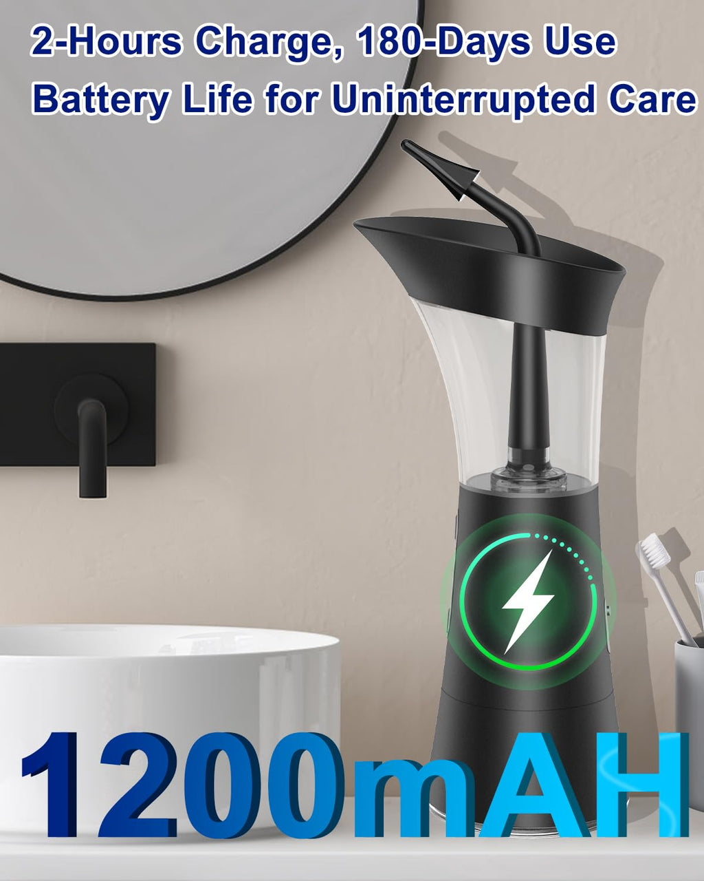 Mecmic Upgraded Electric Ear Cleaner | 4 Modes, Temp Sensor, IPX7, 6 Nozzles