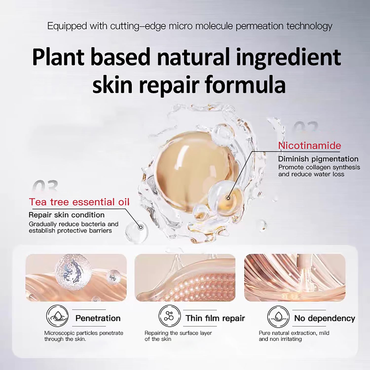 Mecncat Multi-effect Repair Care Roller – Micro-Molecular Essence (30ml/1oz)