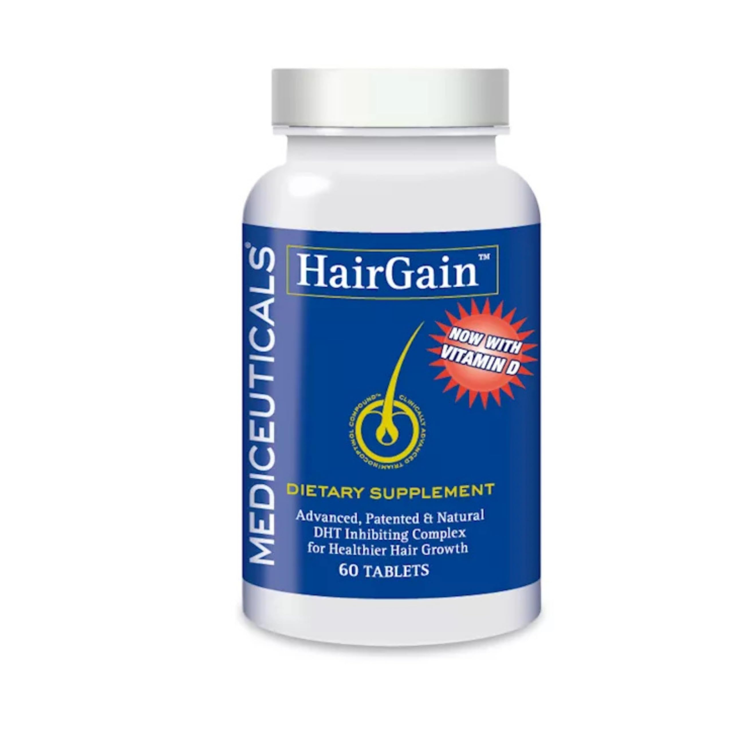 Mediceuticals HairGain – Unisex Hair Support Supplement, 60 Tablets