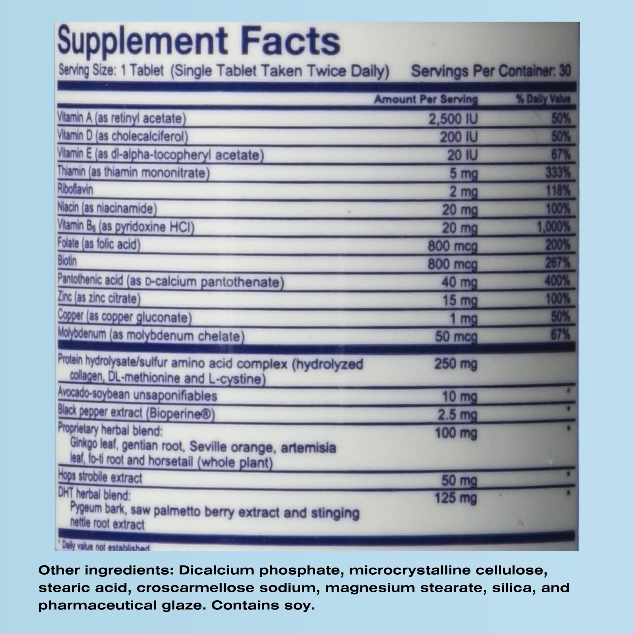 Mediceuticals HairGain – Unisex Hair Support Supplement, 60 Tablets