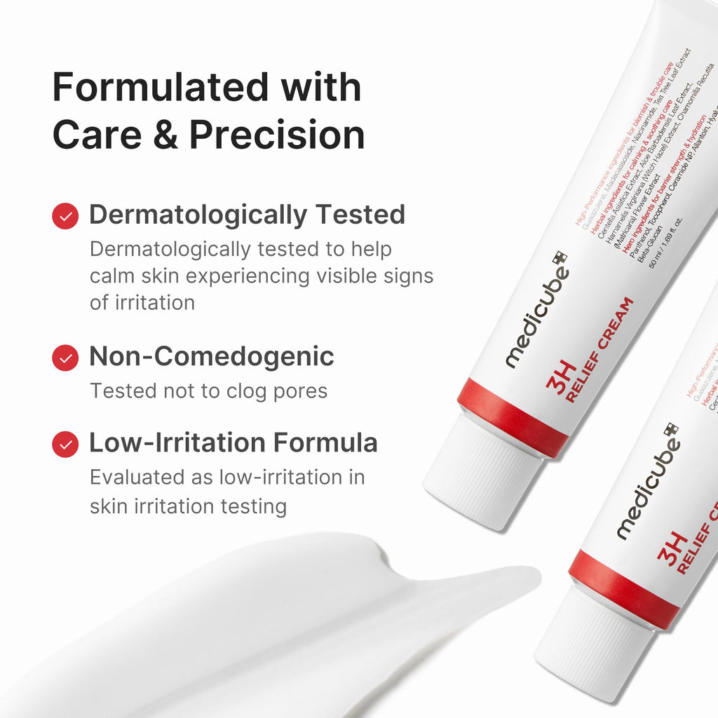 Medicube 3H Daily Relief Cream — Lightweight Hydration for All Skin Types
