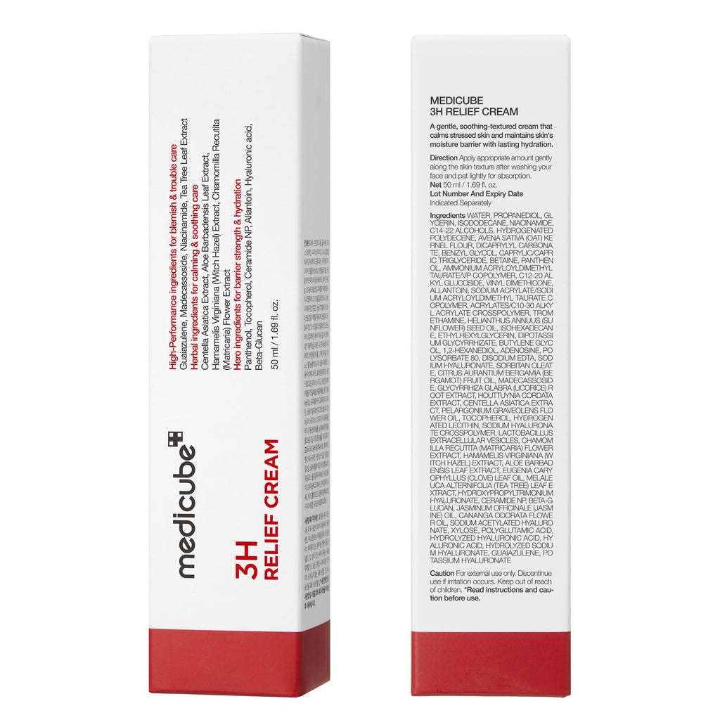 Medicube 3H Daily Relief Cream — Lightweight Hydration for All Skin Types
