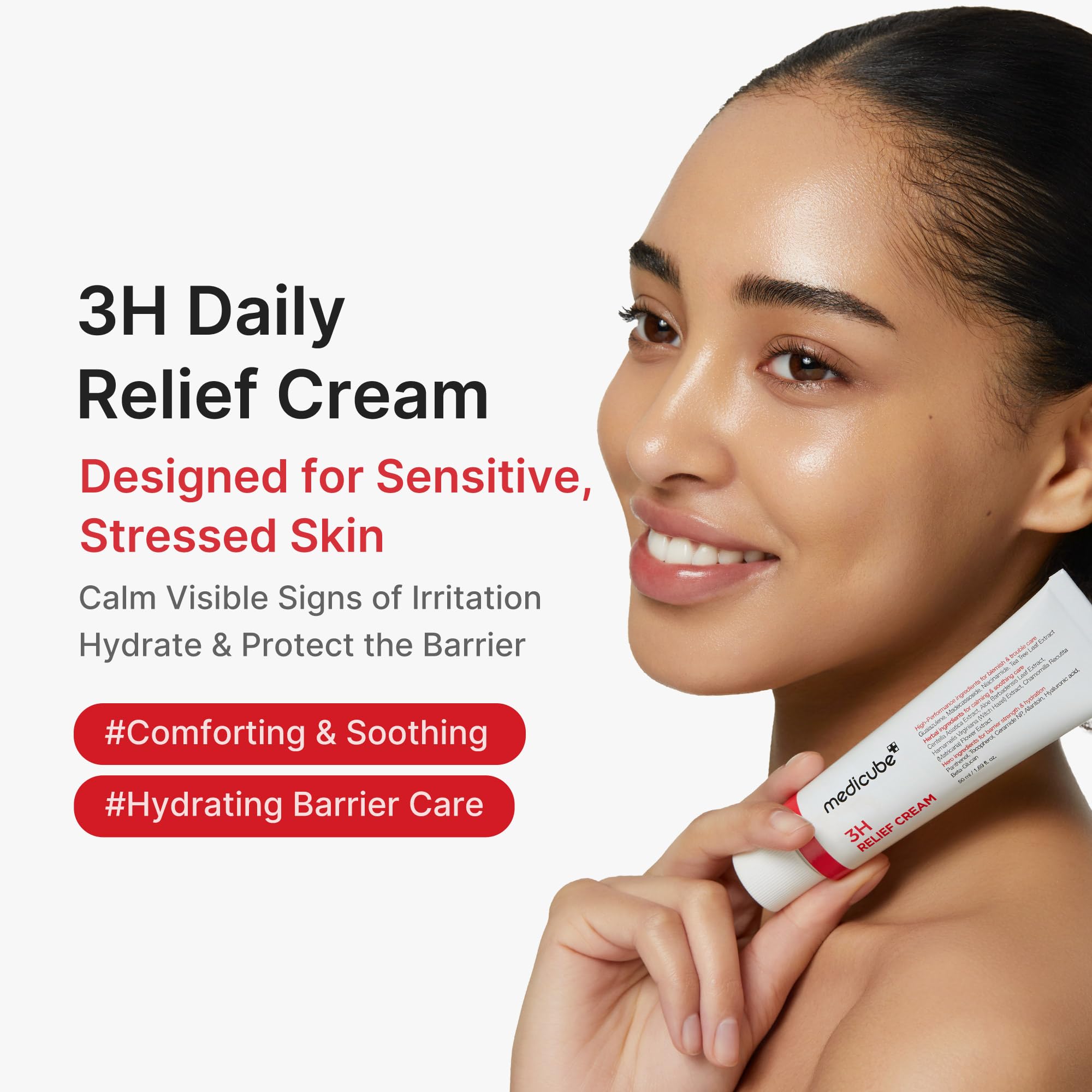 Medicube 3H Daily Relief Cream — Lightweight Hydration for All Skin Types