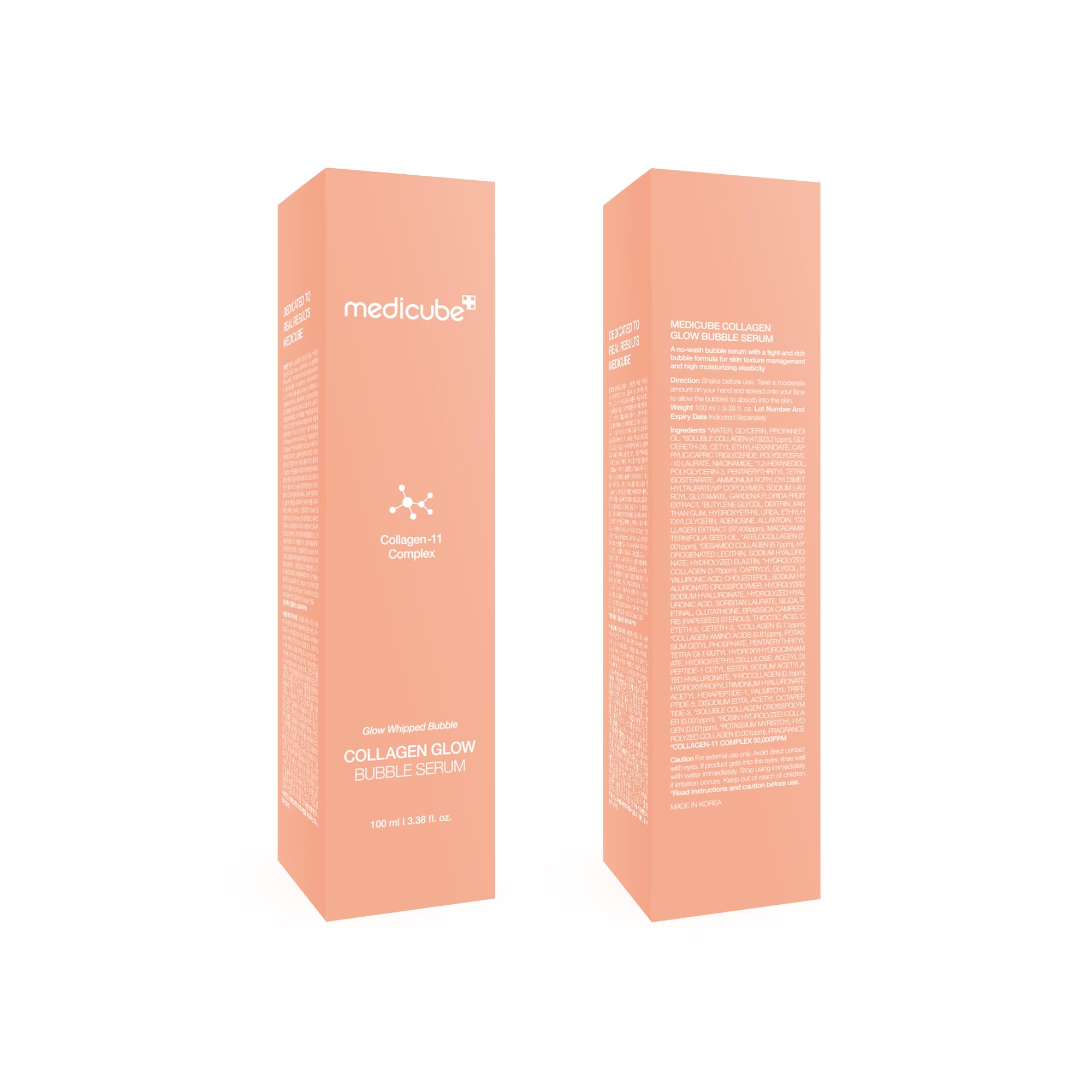 Medicube Collagen Glow Bubble Serum – Fast-Absorbing Bubble Serum for 24h Glow & Lift | Korean Skincare (3.38 fl oz)
