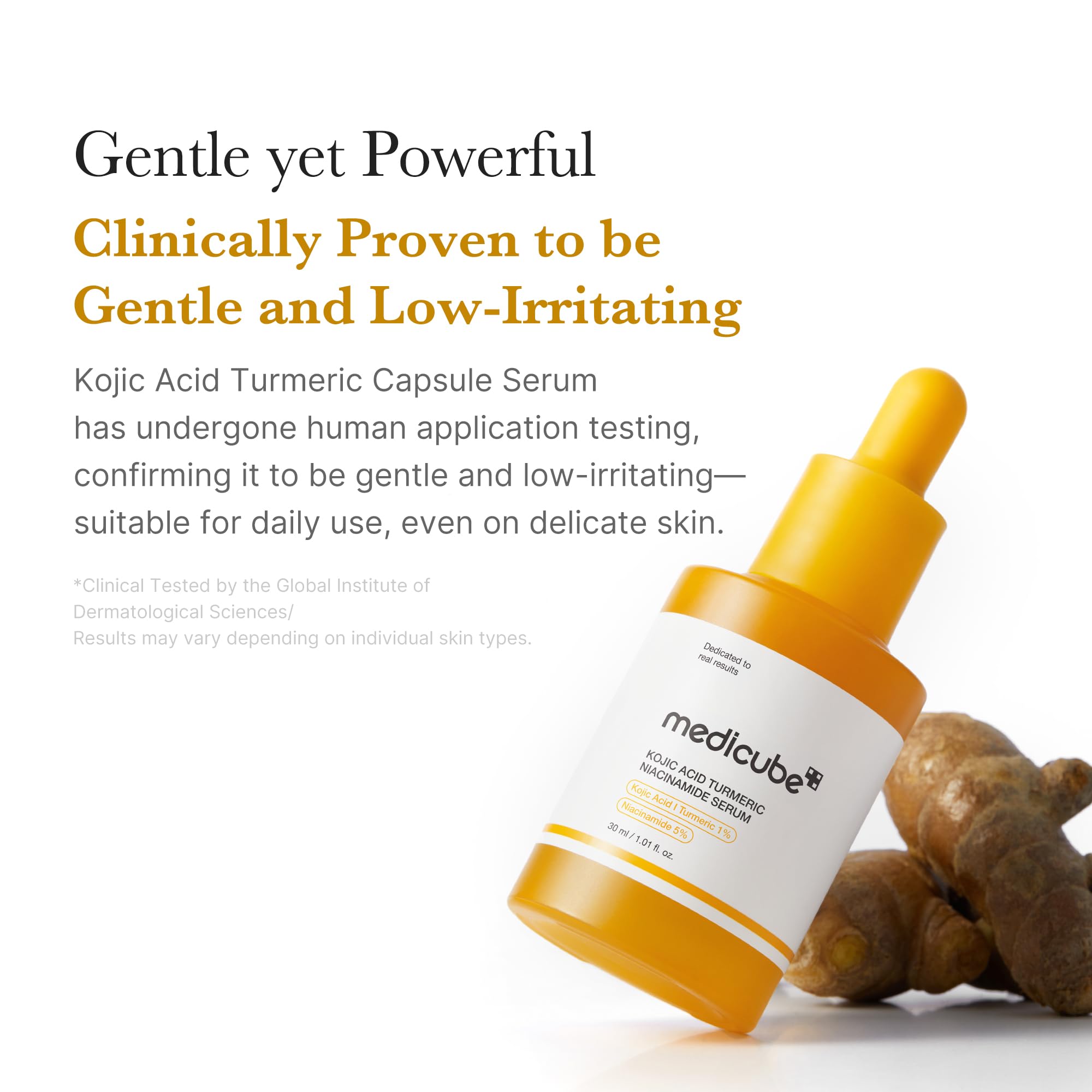 Medicube Kojic Acid Turmeric Capsule Serum for Troubled Skin | Brightening & Hydration | Niacinamide Glow Capsules | 1.01 fl oz