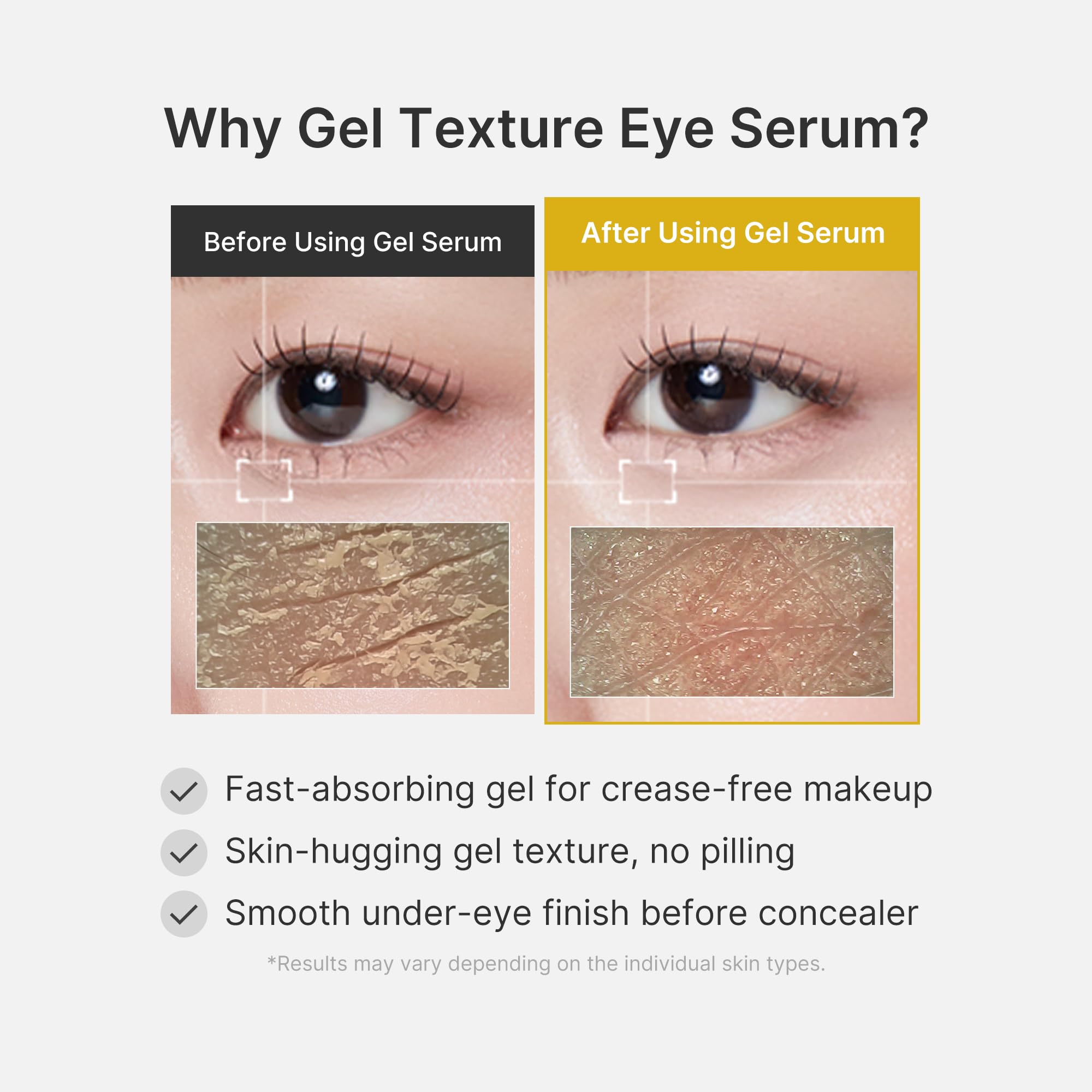 medicube Eye Serum with Kojic Acid Turmeric | All-Day Brightening Eye Gel Serum | Vitamin C, Caffeine & Retinol | Hydrating & Cooling Formula | Korean Skincare, 1.01 fl.oz