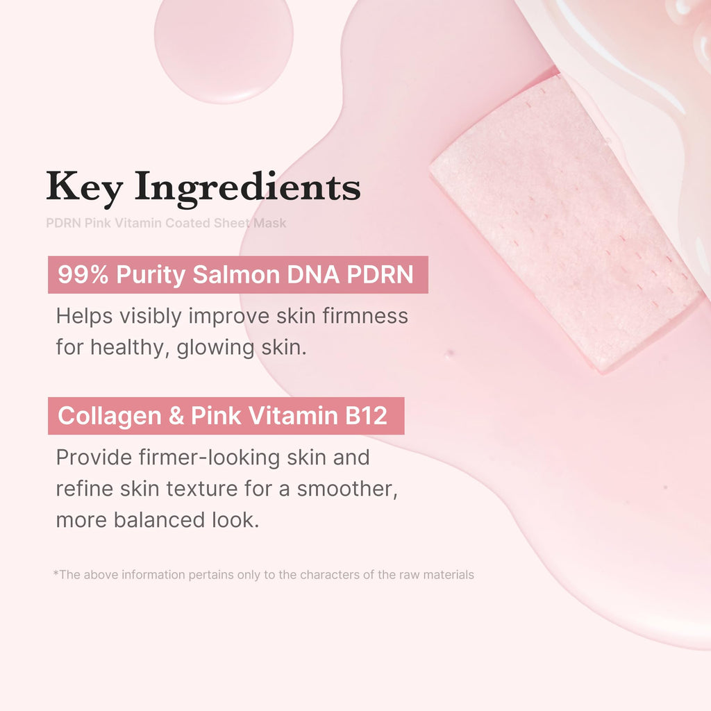 Medicube Salmon DNA PDRN Pink Vita Coating Sheet Mask 10EA – Glass Skin, Hydration & Firming