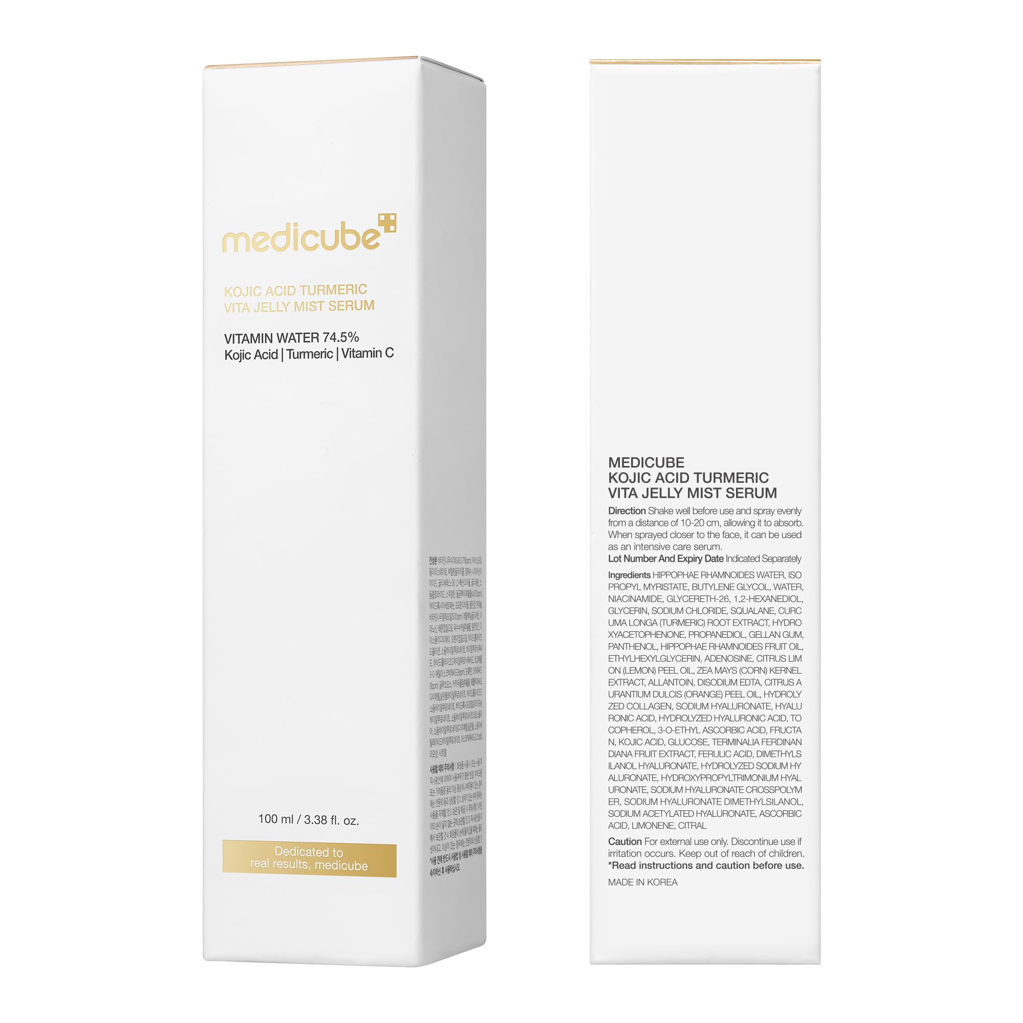 medicube Jelly Mist Serum with Kojic Acid Turmeric | 2-in-1 Facial Spray & Serum
