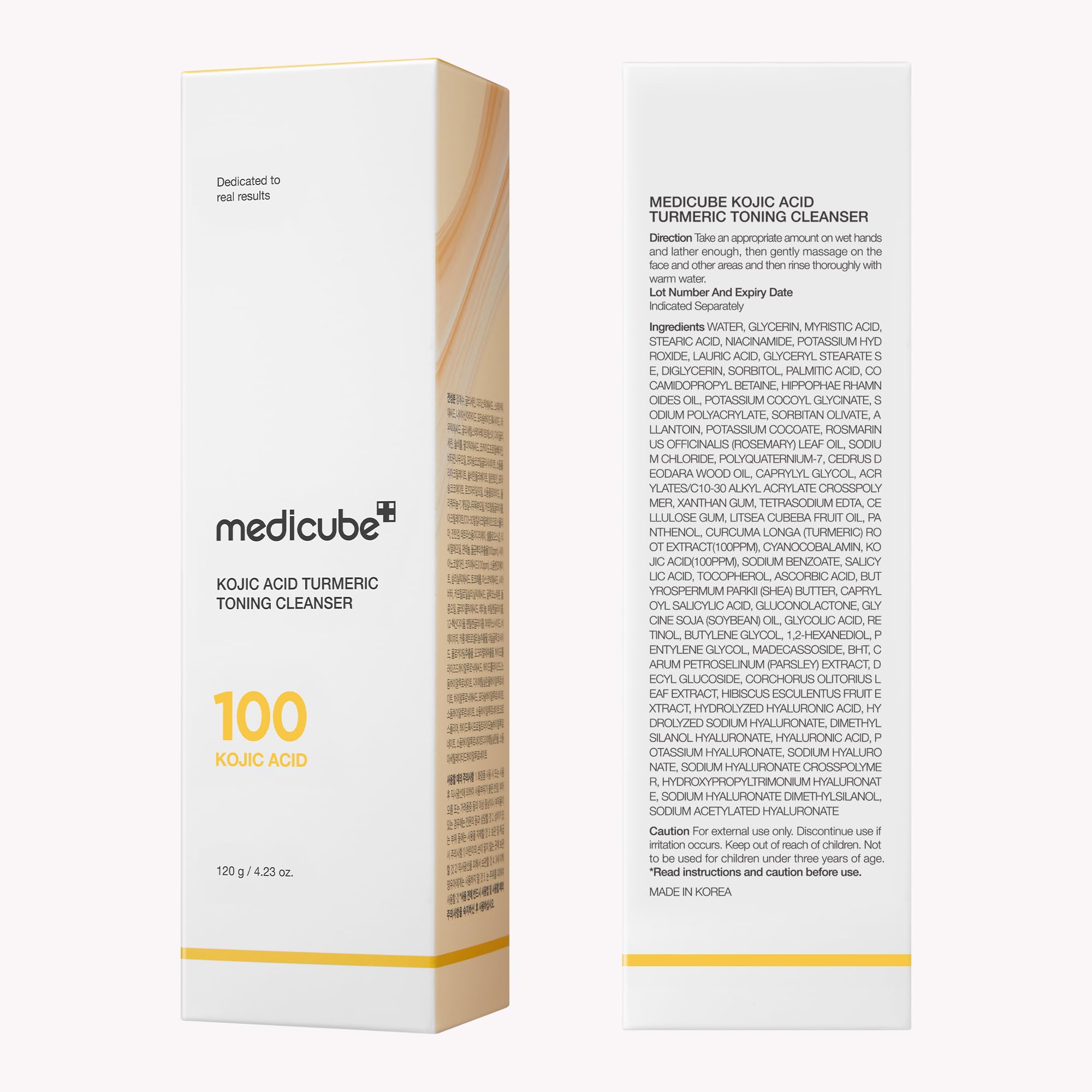 Medicube Kojic Turmeric Whip Cleanser | Brightening Foaming Cleanser for Balanced Skin