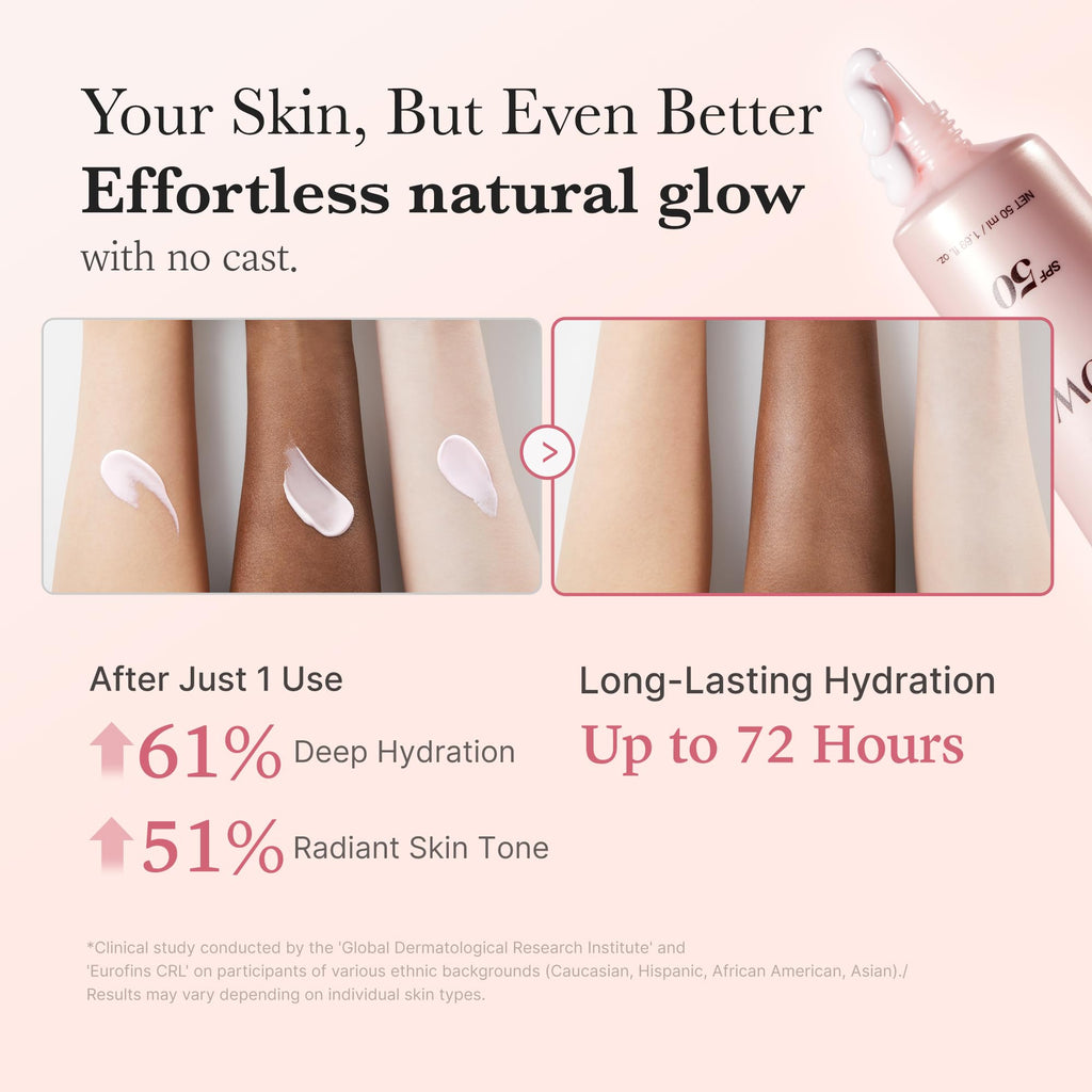 Medicube No Cast Just Glow Collagen Sunscreen SPF 50 | Lightweight, Hydrating, No White Cast
